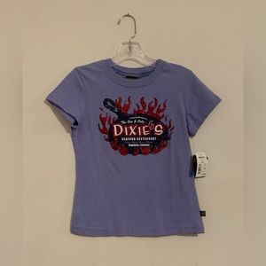 NWT! BIG FLIRT Dixie’s Seafood Bogalusa LA T-shirt Juniors ~ Sz Small
